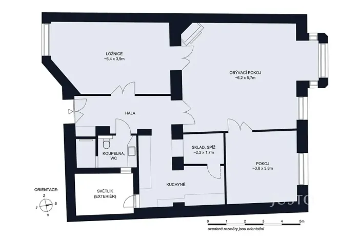 Prodej bytu 3+1, České Budějovice, Karla IV., 109 m2