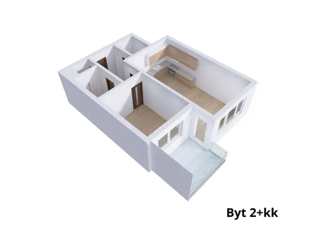 Pronájem bytu 2+kk, Olomouc, Tovární, 49 m2