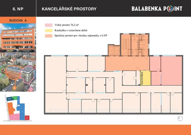 Pronájem kanceláře, Praha - Libeň, Lihovarská, 76 m2