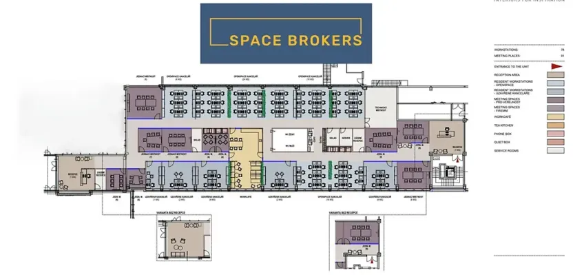 Pronájem kanceláře, Praha - Malešice, Sazečská, 500 m2