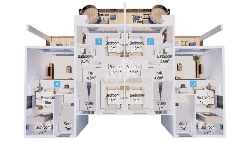Prodej vily, Trikomo, Kypr, 127 m2