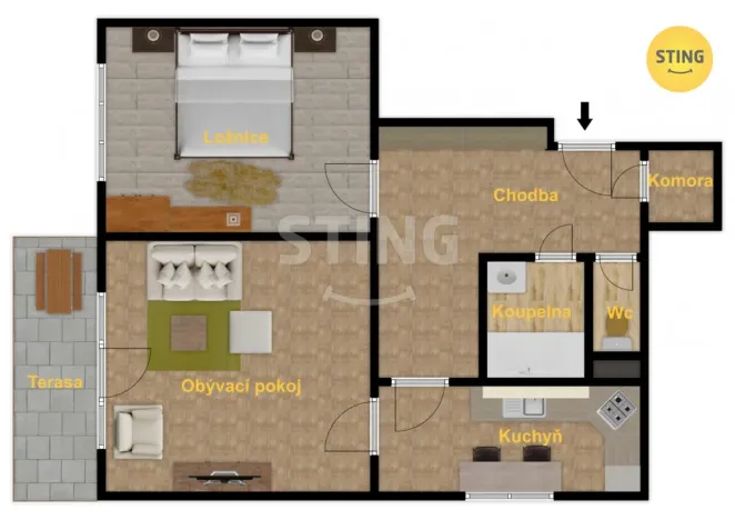 Prodej bytu 2+1, Ostrava, Rodimcevova, 70 m2