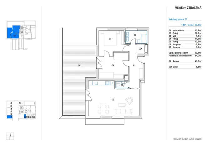 Pronájem kanceláře, Praha - Ruzyně, Ztracená, 84 m2