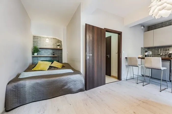 Pronájem bytu 1+kk, Praha - Holešovice, Jankovcova, 33 m2