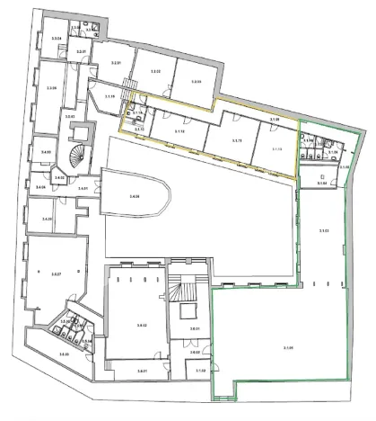 Pronájem kanceláře, Praha - Nové Město, Myslíkova, 292 m2