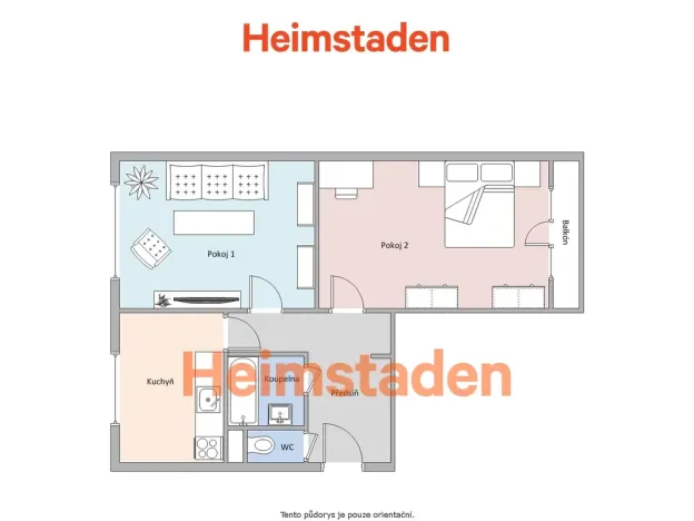 Pronájem bytu 2+1, Karviná - Nové Město, Ruská, 55 m2