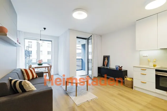 Pronájem bytu 1+kk, Praha - Holešovice, Vrbenského, 37 m2