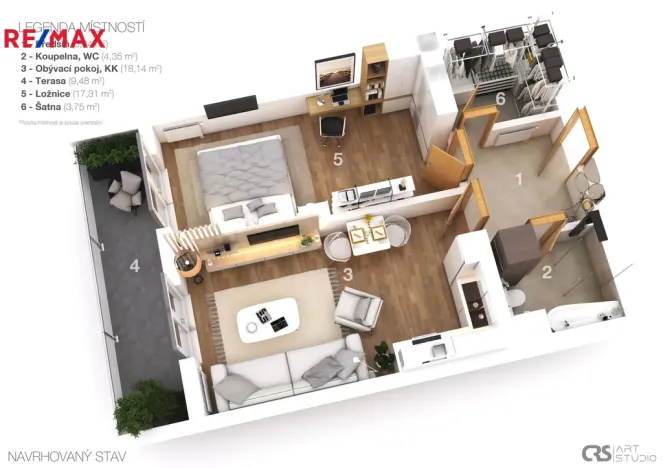 Prodej bytu 2+kk, Praha - Štěrboholy, Andersenova, 52 m2