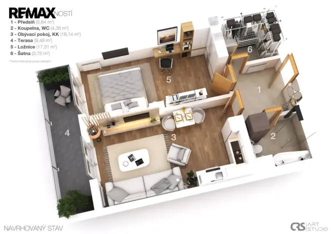 Prodej bytu 2+kk, Praha - Štěrboholy, Andersenova, 52 m2