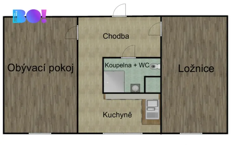 Prodej bytu 2+1, Orlová, Na Stuchlíkovci, 52 m2