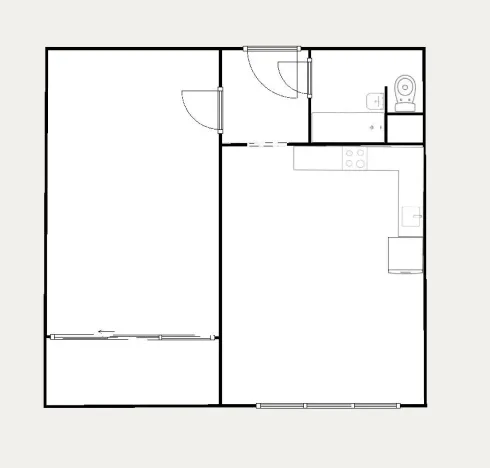 Pronájem bytu 2+kk, Česká Lípa, Hradecká, 40 m2
