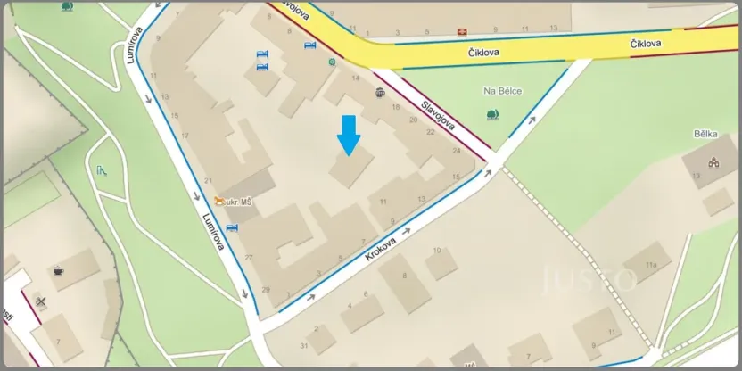 Pronájem bytu 2+kk, Praha - Nusle, Krokova, 40 m2