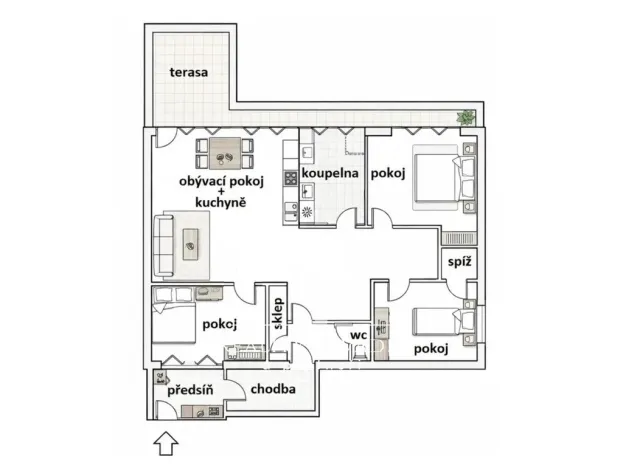 Pronájem rodinného domu, Benešov, Neumannova, 100 m2