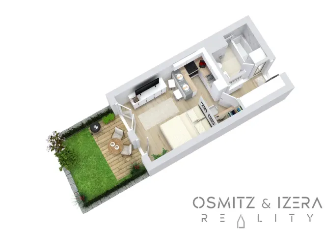 Prodej bytu 1+kk, Praha - Hostavice, Hrabovská, 45 m2