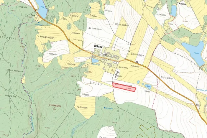 Prodej pole, Olšany, 16499 m2