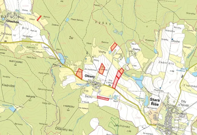 Prodej pole, Olšany, 146667 m2