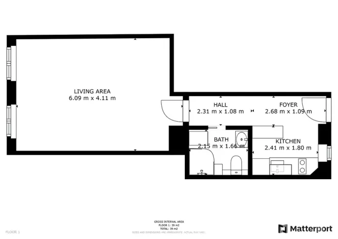 Pronájem bytu 1+1, Praha - Holešovice, Kamenická, 40 m2