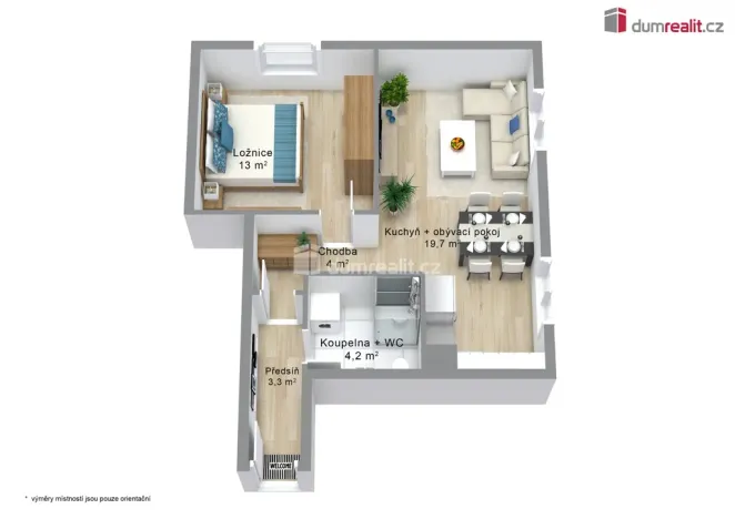 Prodej bytu 2+kk, Karlovy Vary - Bohatice, Dubová, 43 m2
