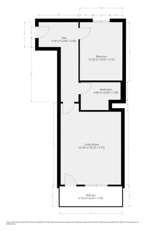 Pronájem bytu 2+kk, Praha, Poděbradská, 53 m2