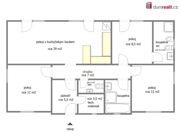 Pronájem rodinného domu, Mělník, Jasanová, 90 m2