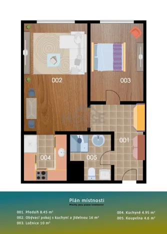 Prodej bytu 2+kk, Praha - Modřany, Krouzova, 45 m2