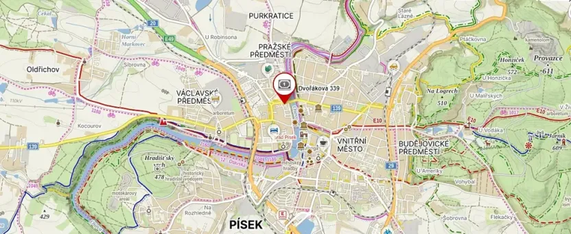 Pronájem bytu 2+1, Písek, Dvořákova, 53 m2