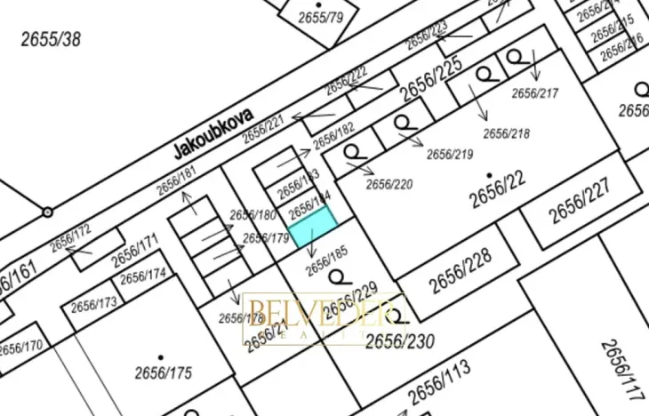 Prodej pozemku, Teplice, Jakoubkova, 13 m2