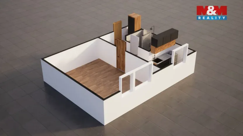 Prodej bytu 1+1, Liberec - Liberec VI-Rochlice, Pazderkova, 35 m2