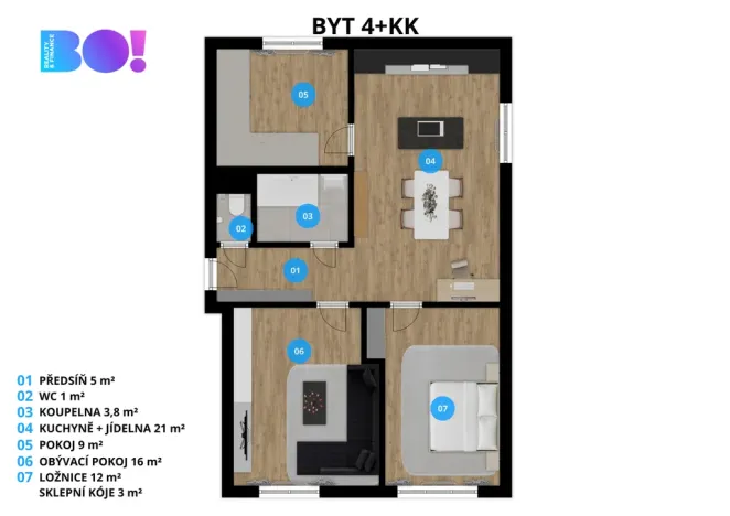 Prodej bytu 4+kk, Ostrava, Svazácká, 68 m2