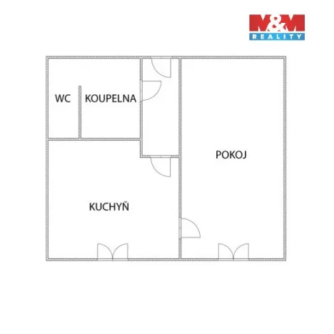 Prodej bytu 1+1, Jirkov, K. Marxe, 36 m2