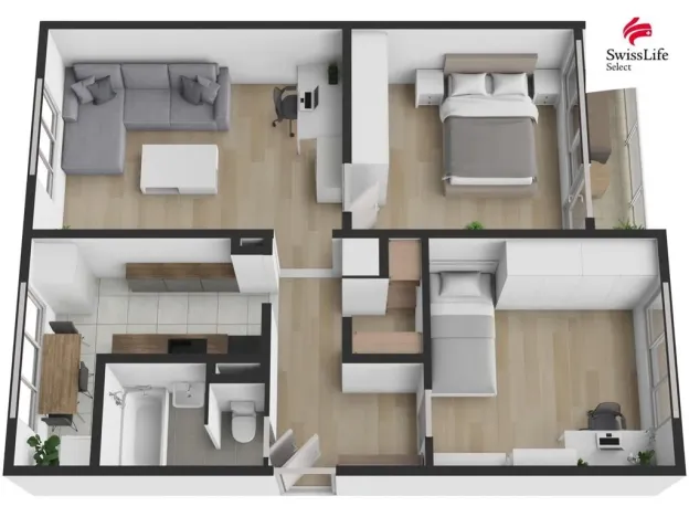 Prodej bytu 3+1, Plzeň, Baarova, 68 m2