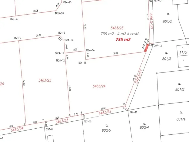 Prodej pozemku pro bydlení, Solnice, 735 m2