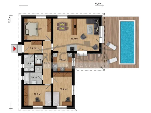 Prodej rodinného domu, Hosín, 104 m2