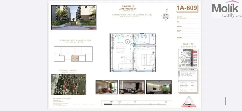 Prodej bytu 2+kk, Golem, Rruga Skënderbeu, 300 m2