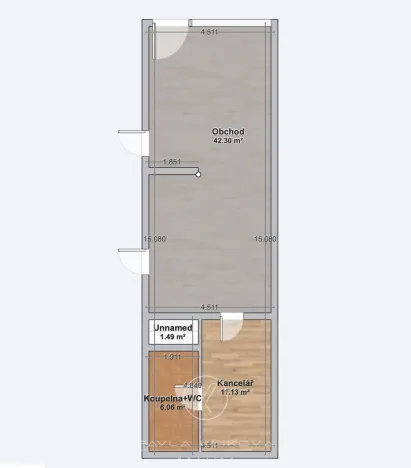 Pronájem obchodního prostoru, Plzeň, Sušická, 62 m2