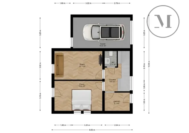 Prodej rodinného domu, Horní Planá, Jenišov, 147 m2