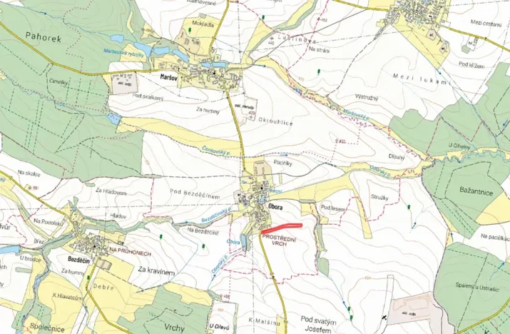 Prodej pozemku pro bydlení, Malšice, 9868 m2