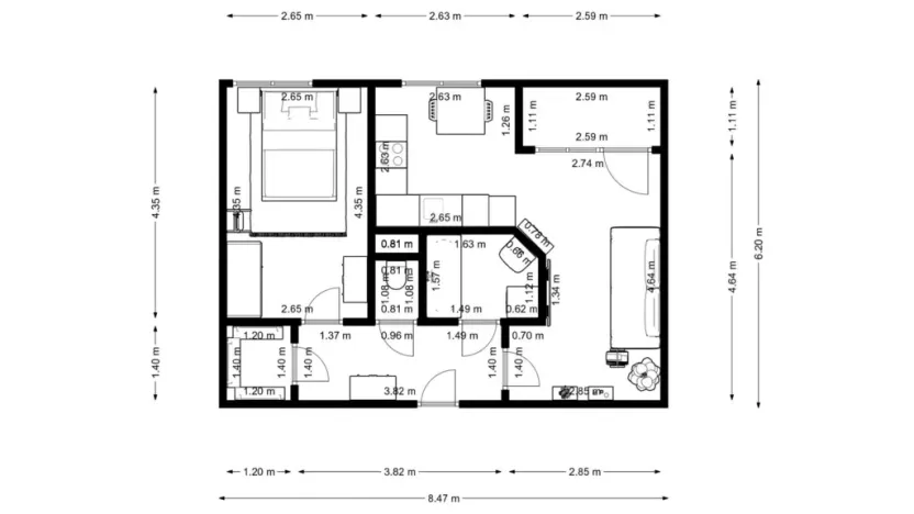 Prodej bytu 2+kk, Klecany, V Honech, 46 m2