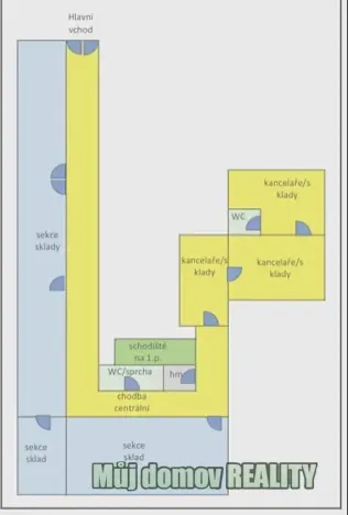 Pronájem výrobních prostor, Praha - Běchovice, Podnikatelská, 373 m2