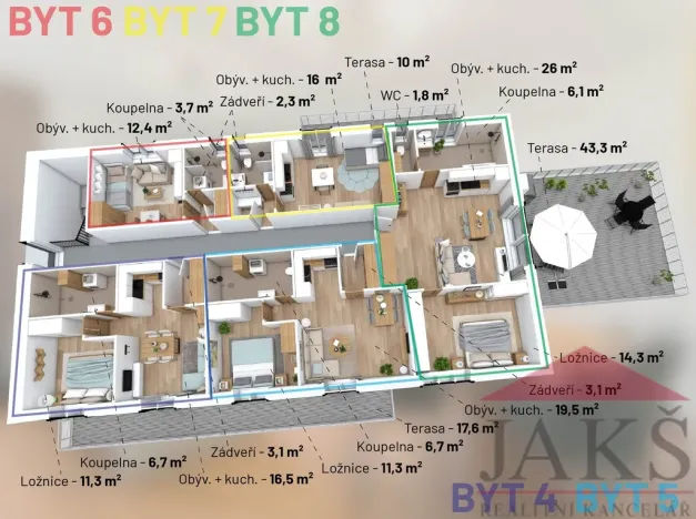 Prodej bytu 1+kk, Dlouhá Ves, 32 m2