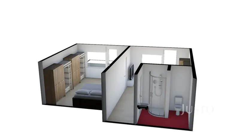 Pronájem bytu 1+1, Písek, nábřeží 1. máje, 36 m2