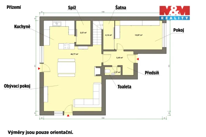 Prodej rodinného domu, Velká Hleďsebe, Oty Pavla, 176 m2