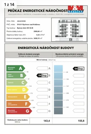 Pronájem bytu 3+kk, Rychnov nad Kněžnou, Javornická, 70 m2