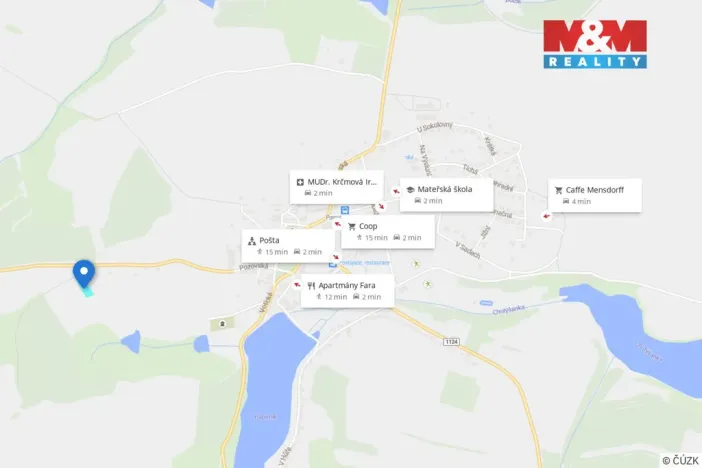 Prodej pozemku pro bydlení, Postupice, 1519 m2