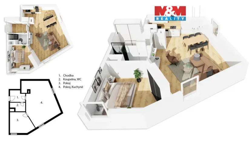 Prodej bytu 2+kk, Praha - Střížkov, Střížkovská, 66 m2