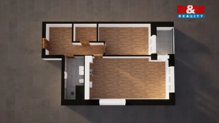 Pronájem bytu 2+kk, Liberec - Liberec X-Františkov, Tovární, 60 m2