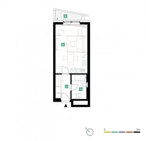 Pronájem bytu 1+kk, Praha - Stodůlky, Mukařovského, 32 m2