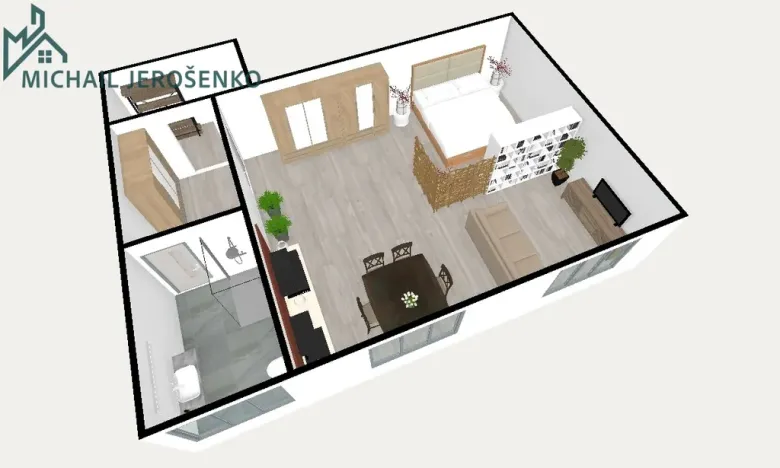 Prodej bytu 1+kk, Nučice, 59 m2