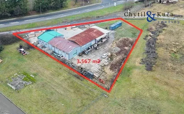 Prodej obchodního prostoru, Bystřice pod Hostýnem, Holešovská, 3567 m2