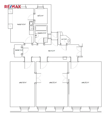 Prodej bytu 3+1, Praha - Smíchov, Janáčkovo nábřeží, 115 m2